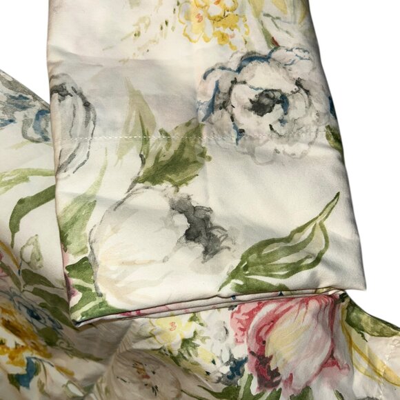 Ralph Lauren shabby chic cabbage rose pair TWO standard pillow cases - Picture 3 of 4